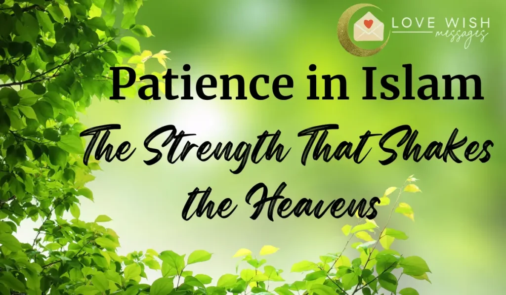 Patience in islam