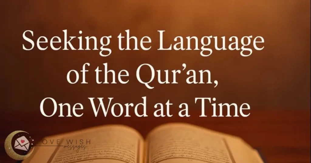 Seeking the Language of the Qur’an, One Word at a Time