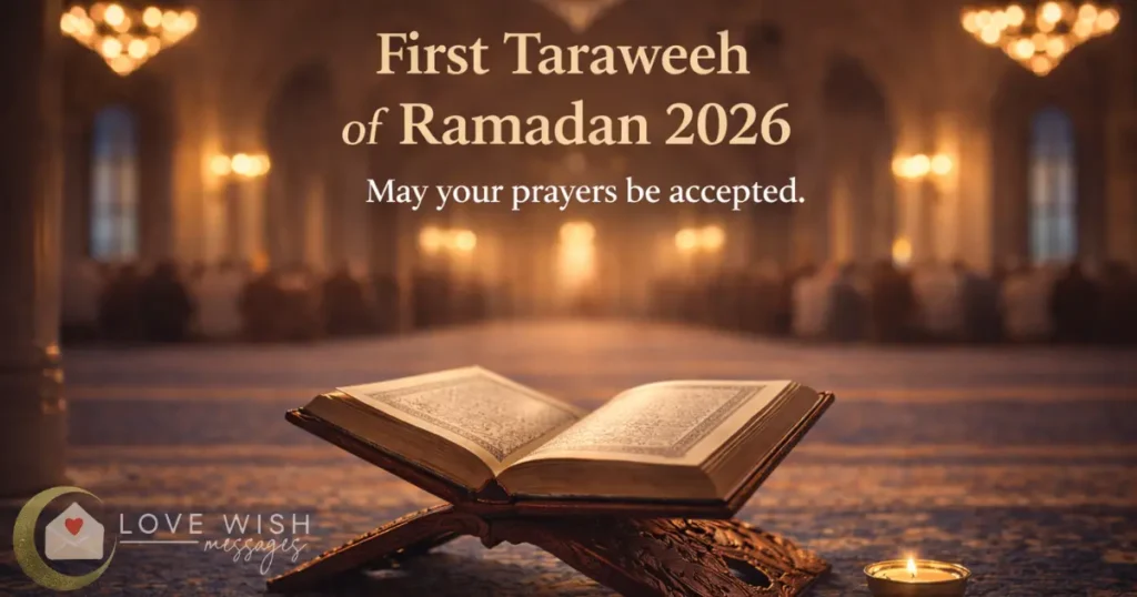 Quran placed inside mosque during first Taraweeh night of Ramadan 2026