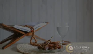 Ramadan 2026 wishes and health tips featured image with Qur’an, lantern, dates and crescent moon in a peaceful home setting
